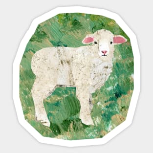 Lamb (with background) Sticker